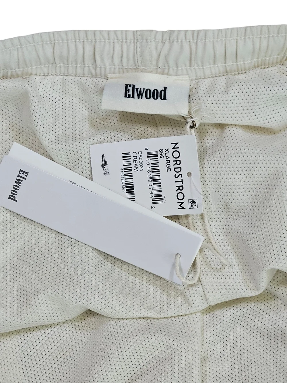NWT....Elwood Men's Swim Trunks in Cream